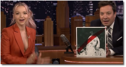 Dove Cameron pimping her new songs on Jimmy Fallon (26 Sept 2019)