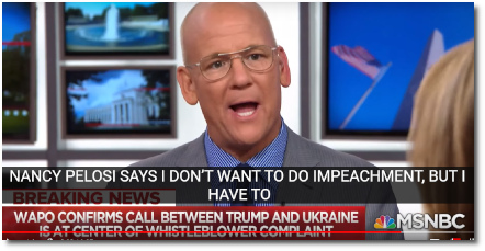 John Heilemann says that Nancy Pelosi will have to impeach Trump even though is afraid to, and doesnt have the stomach for it (20 Sept 2019)