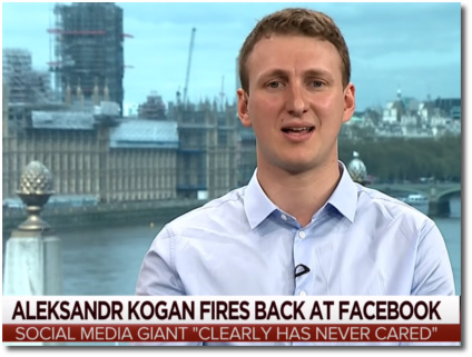 Dr. Aleksandr Kogan responds to Mark Zuckerberg's accusations by saying that Facebook has clearly never cared about the privacy of its user's data (23 April 2018)